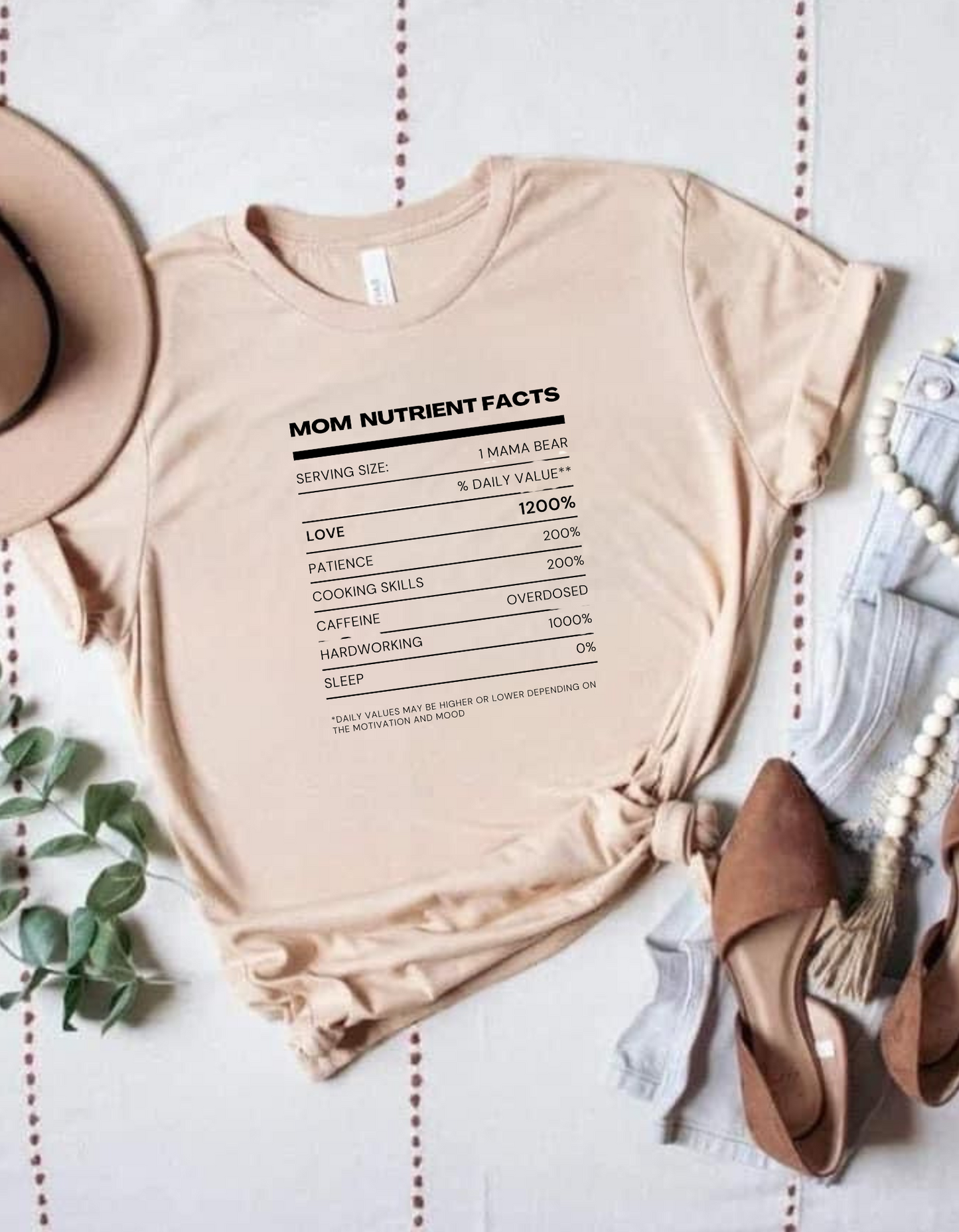Mom Nutrient Fact T-Shirt
