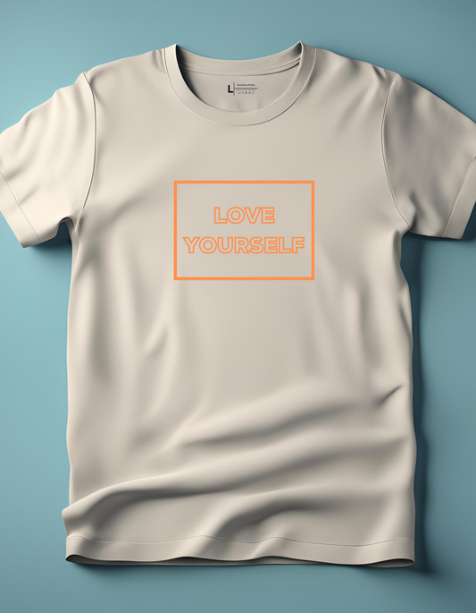 Love Yourself T-Shirt- Orange Text