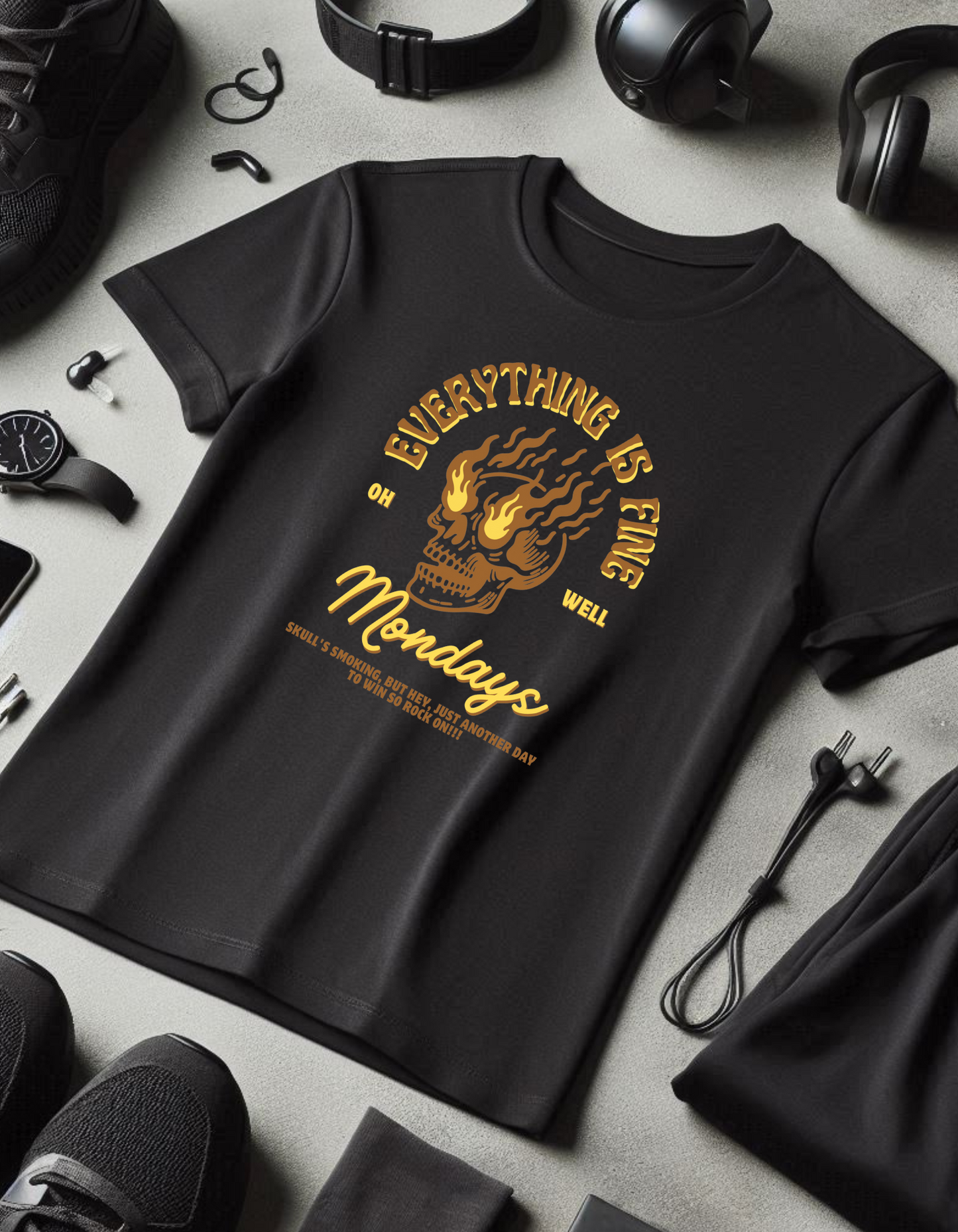 Everything is fine Monday - t-shirt
