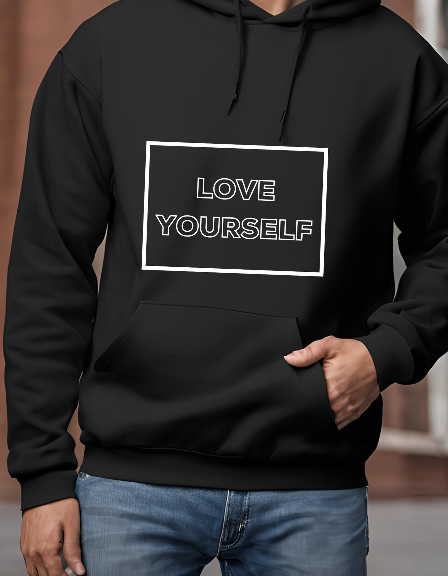 Love Yourself (White text) -Hoodie