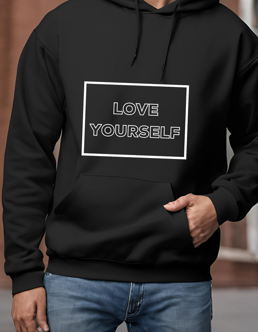 Love Yourself (White text) -Hoodie